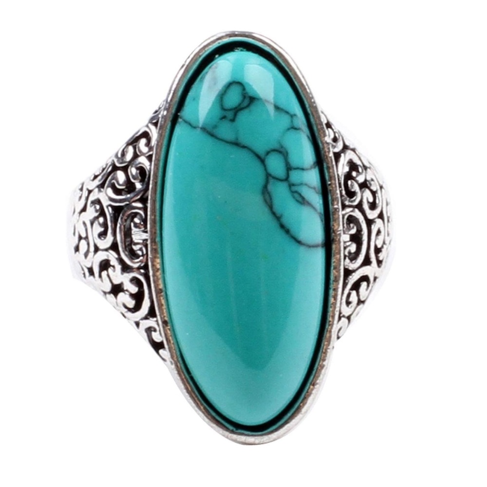 Antique Silver Oversized Round Ring